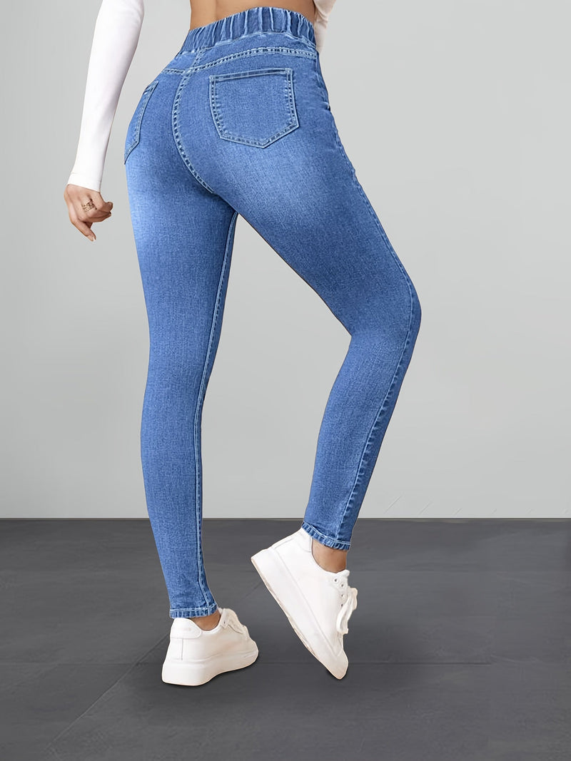 Sophie -  Femme Jean Bleu Délavé Confort Stretch