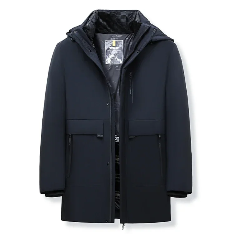 Veste d'hiver parka pour hommes, coupe-vent, doublure chaude