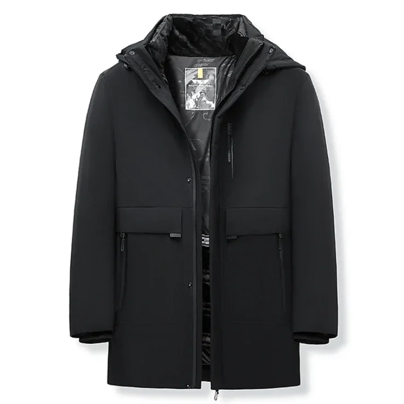 Veste d'hiver parka pour hommes, coupe-vent, doublure chaude