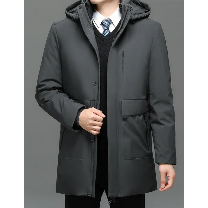 Veste d'hiver parka pour hommes, coupe-vent, doublure chaude