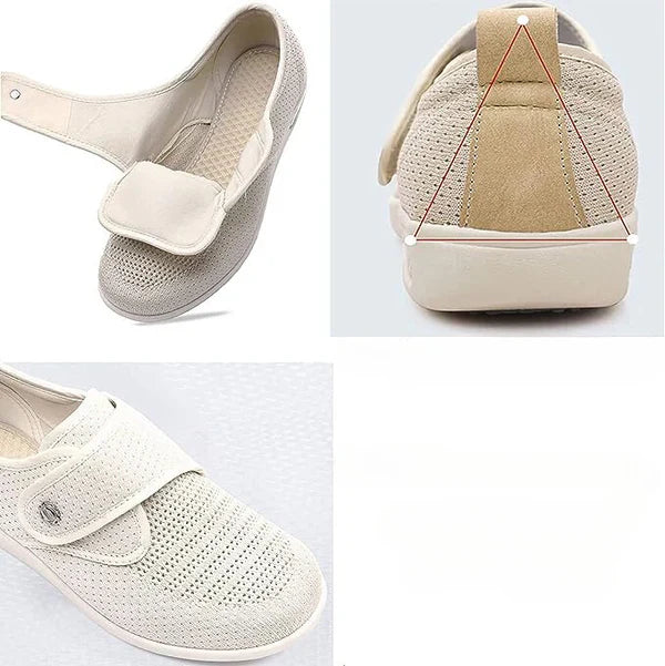 Chaussures larges pour diabétiques - Pour pieds gonflés - Fogella - Confort et soutien adaptés aux besoins spécifiques des pieds gonflés - Taille plus grande, design ergonomique