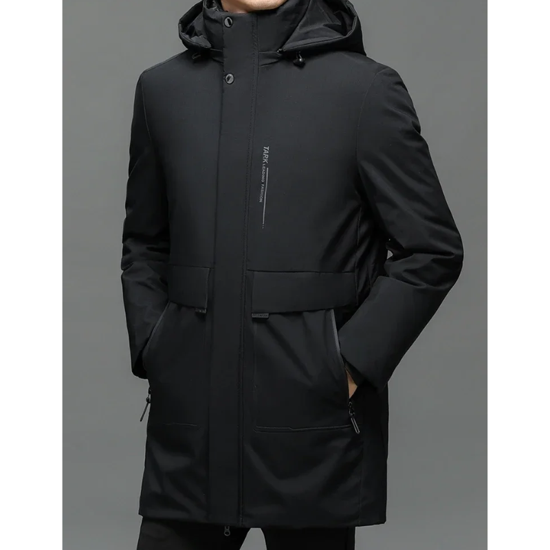 Veste d'hiver parka pour hommes, coupe-vent, doublure chaude