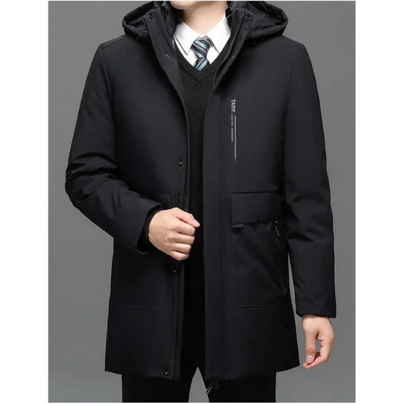 Veste d'hiver parka pour hommes, coupe-vent, doublure chaude