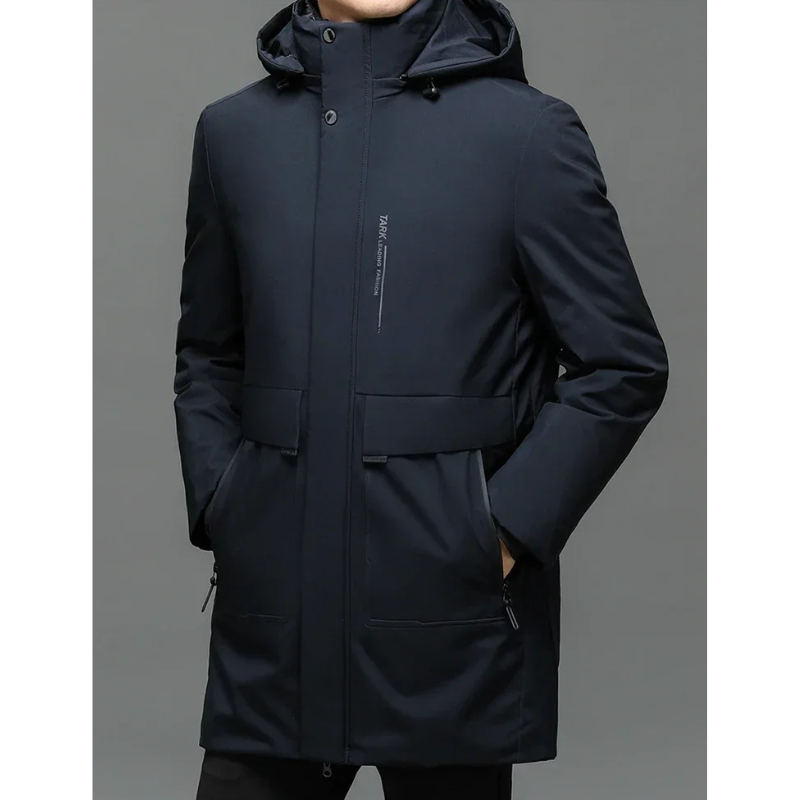 Veste d'hiver parka pour hommes, coupe-vent, doublure chaude