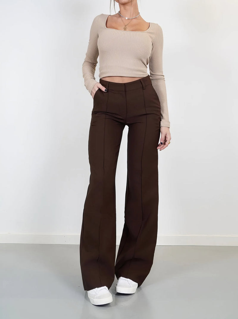 Nigar - Pantalon business casual simple pour femmes