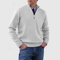 Pull zippé homme - Elégant pull en maille avec fermeture éclair