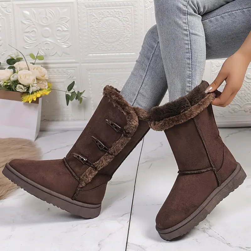 Nathalie | Bottes D'Hiver Pour Femme | Plates