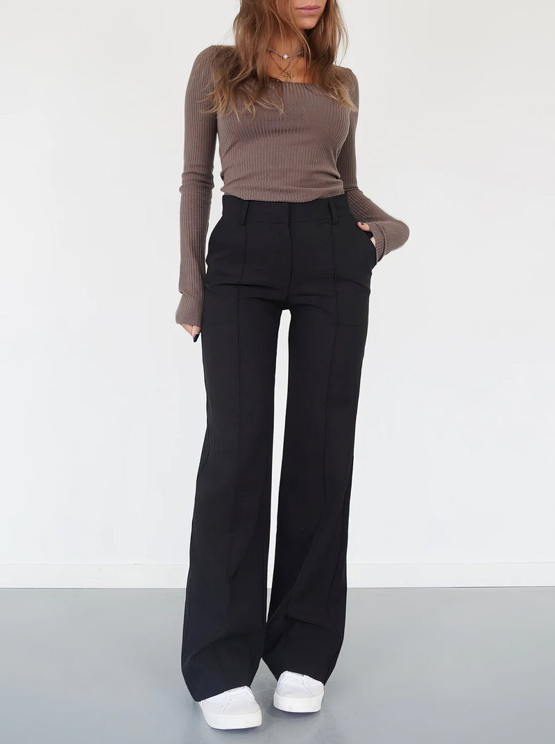 Nigar - Pantalon business casual simple pour femmes