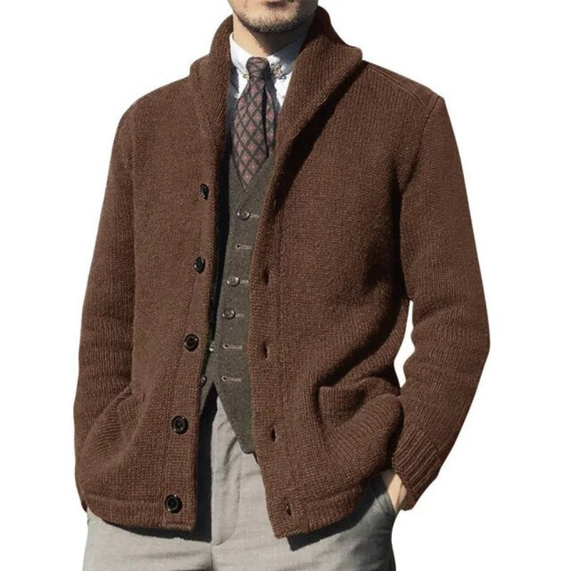 Cardigan chaud d'hiver pour homme - Anselm