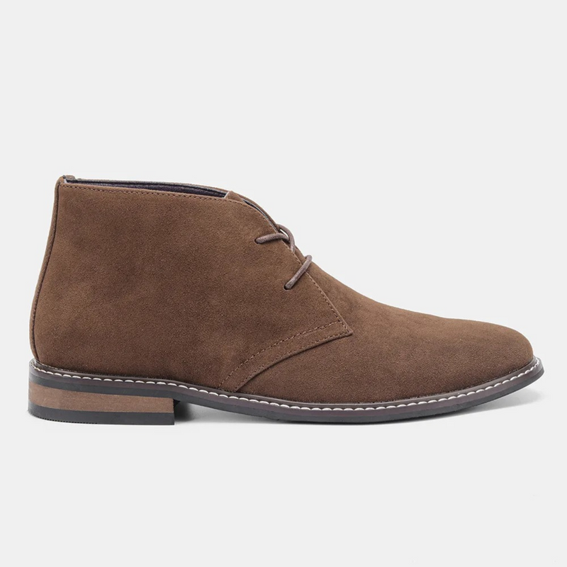 Bottes chukka intemporelles pour hommes en daim, élégantes et confortables