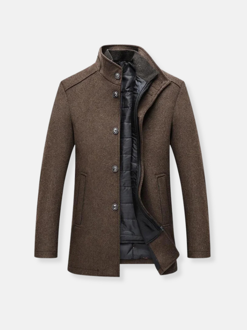 Sebastian | Trench-coat en laine pour hommes