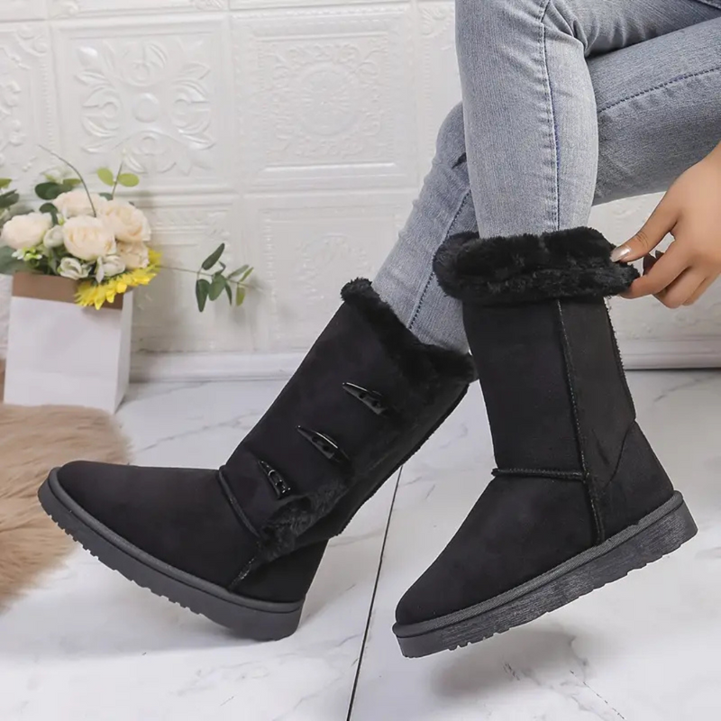 Nathalie | Bottes D'Hiver Pour Femme | Plates