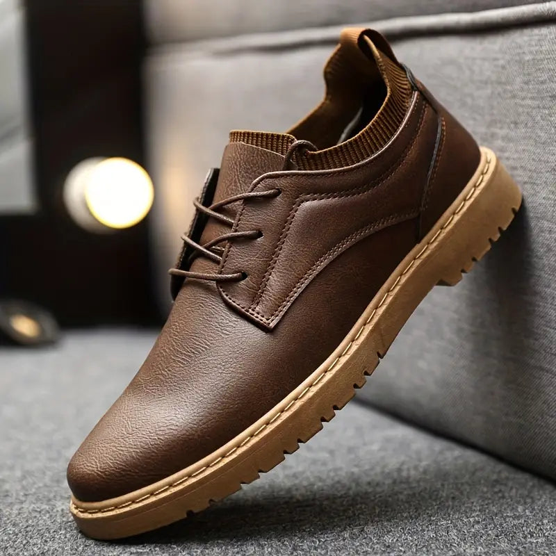 Henry - Chaussures en Cuir Antidérapantes Classiques et Stylées d'Automne pour Hommes