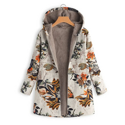 Gilet d'hiver avec imprimé floral