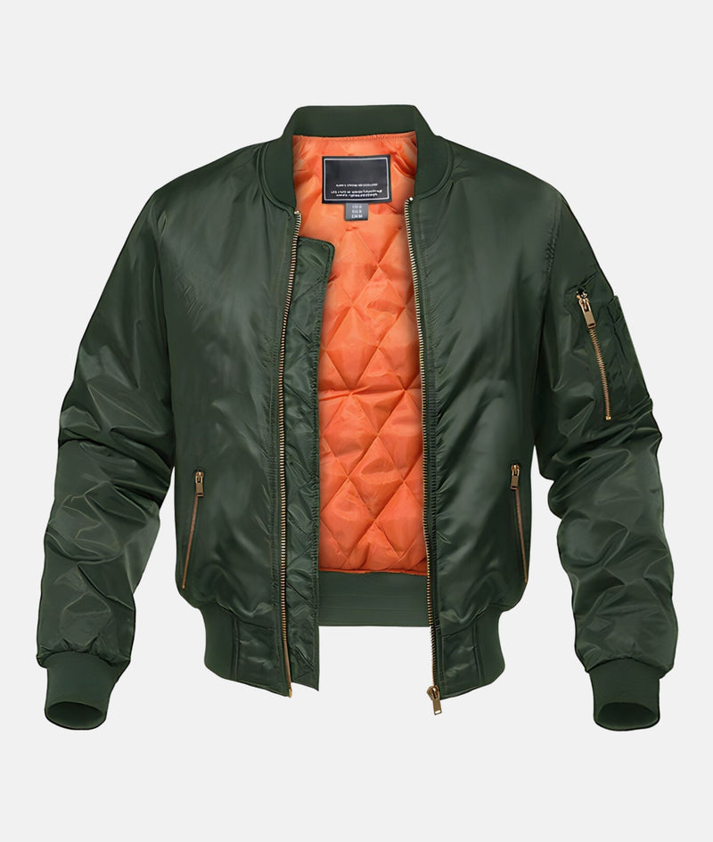 Veste bomber pilote - Style aviateur emblématique et chaleur