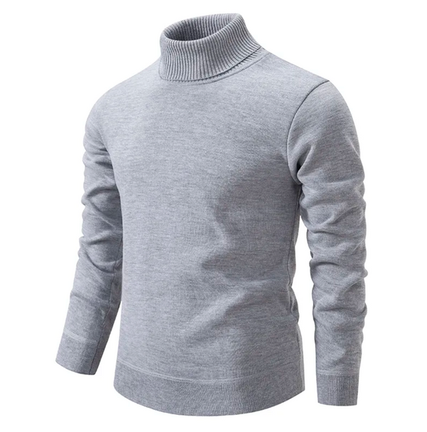 Pull col roulé en laine douce pour hommes – Confort et chaleur – Idéal pour l'hiver