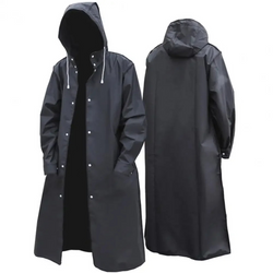 Manteau de pluie homme long imperméable avec capuche et poches