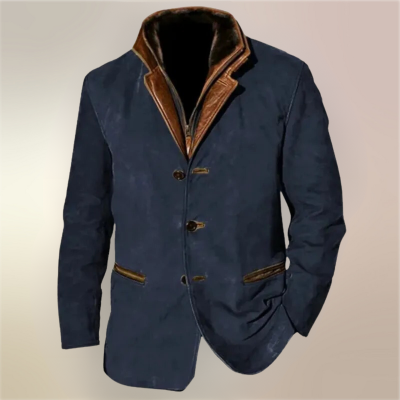 Emilio - Veste en Cuir Sauvage de Luxe Pour Homme