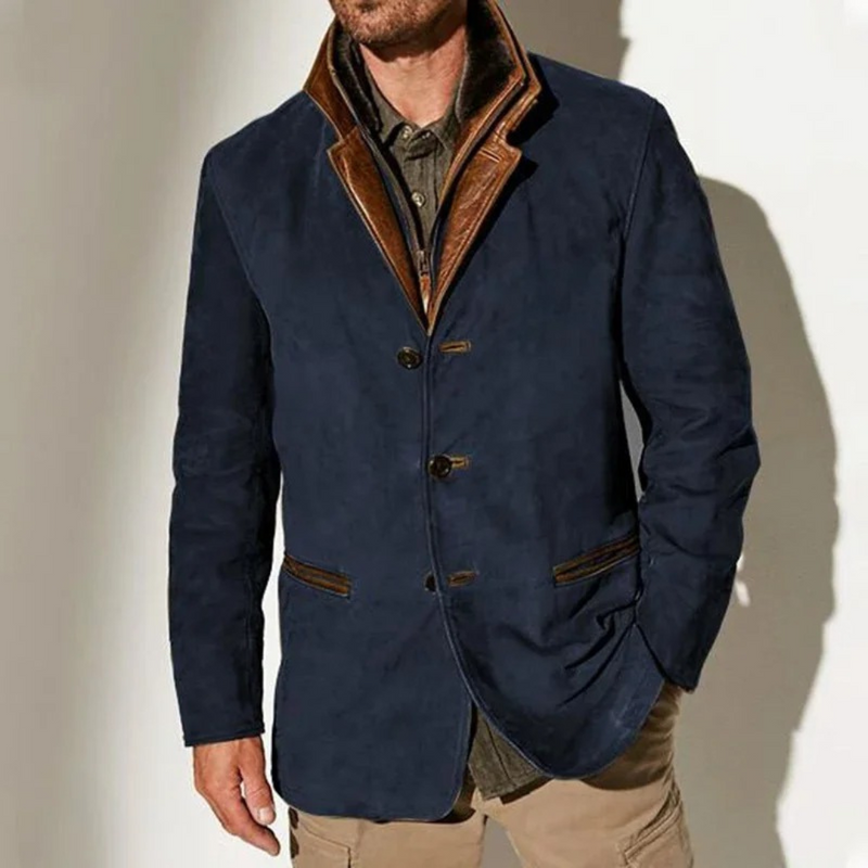 Emilio - Veste en Cuir Sauvage de Luxe Pour Homme