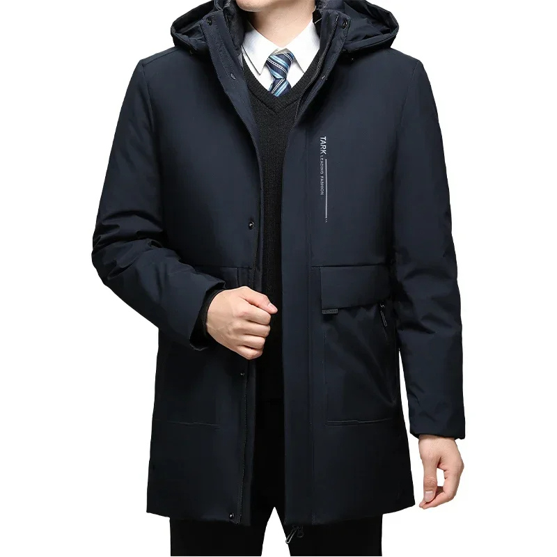 Veste d'hiver parka pour hommes, coupe-vent, doublure chaude