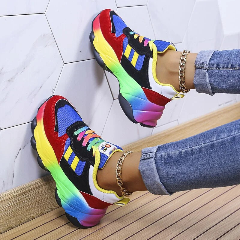 Madelief - Sneakers confort multicolores