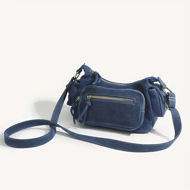 Kenna - Sac bandoulière en denim rétro