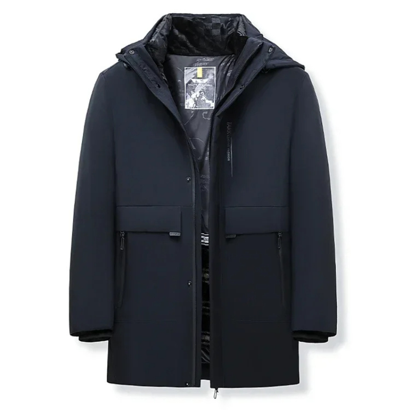 Veste d'hiver parka pour hommes, coupe-vent, doublure chaude