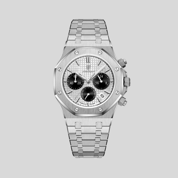 Montre homme classique | Bracelet cuir & étanche | Style intemporel et élégant | Fogella