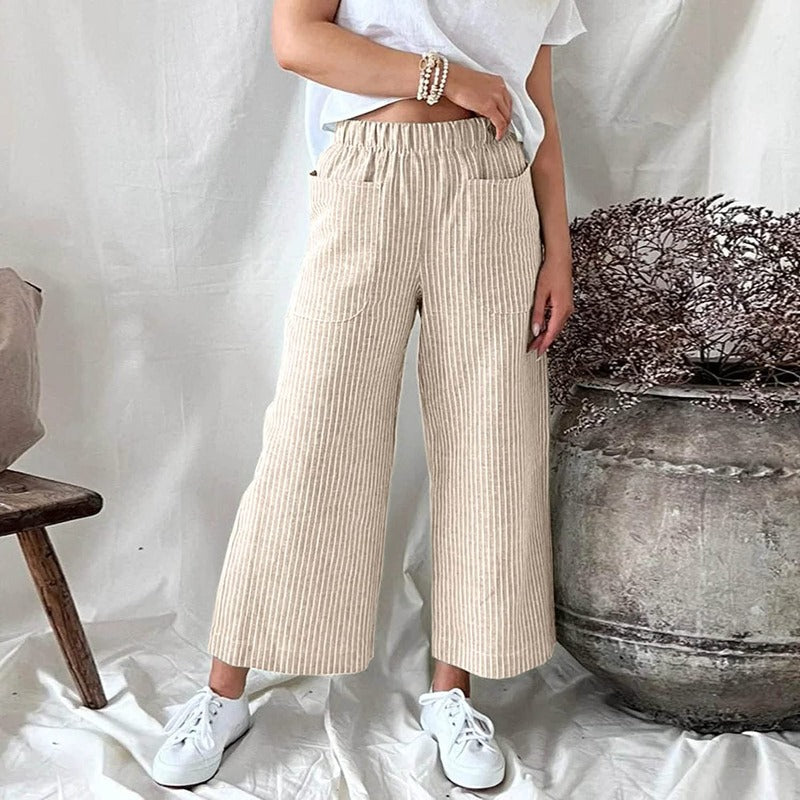 Amandine - Pantalon en lin souple