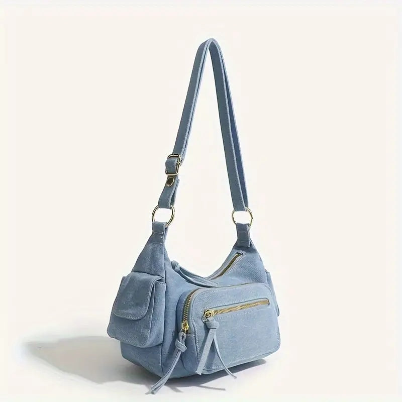 Kenna - Sac bandoulière en denim rétro