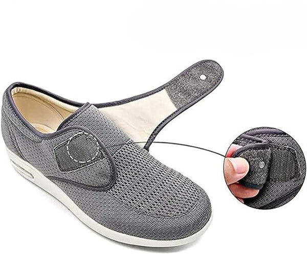 Chaussures larges pour diabétiques - Pour pieds gonflés - Fogella - Confort et soutien adaptés aux besoins spécifiques des pieds gonflés - Taille plus grande, design ergonomique