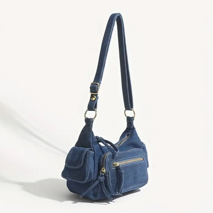 Kenna - Sac bandoulière en denim rétro