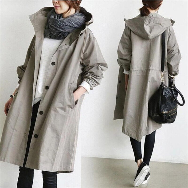 Felicita - Femme Trench Manteau - Imperméable à l'eau