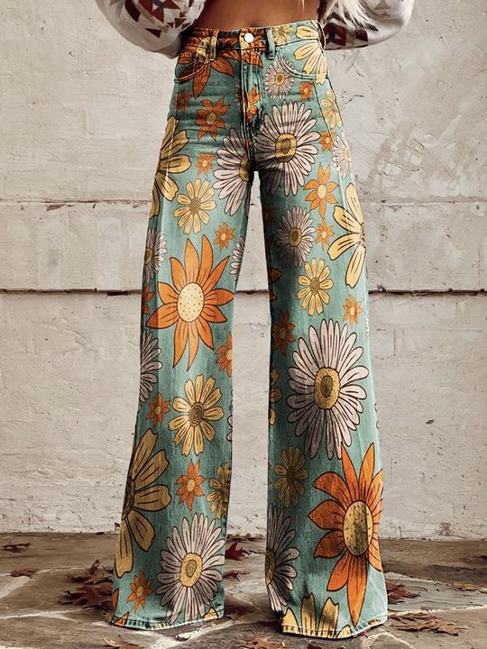 Ritan - Pantalon Ample Coloré Pour Femme