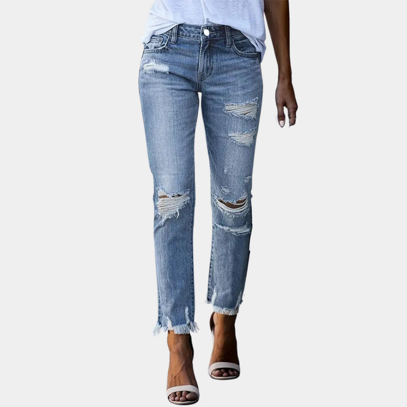 Jeans déchirés pour femmes - Décontractés - Fogella - Tendance et confortable