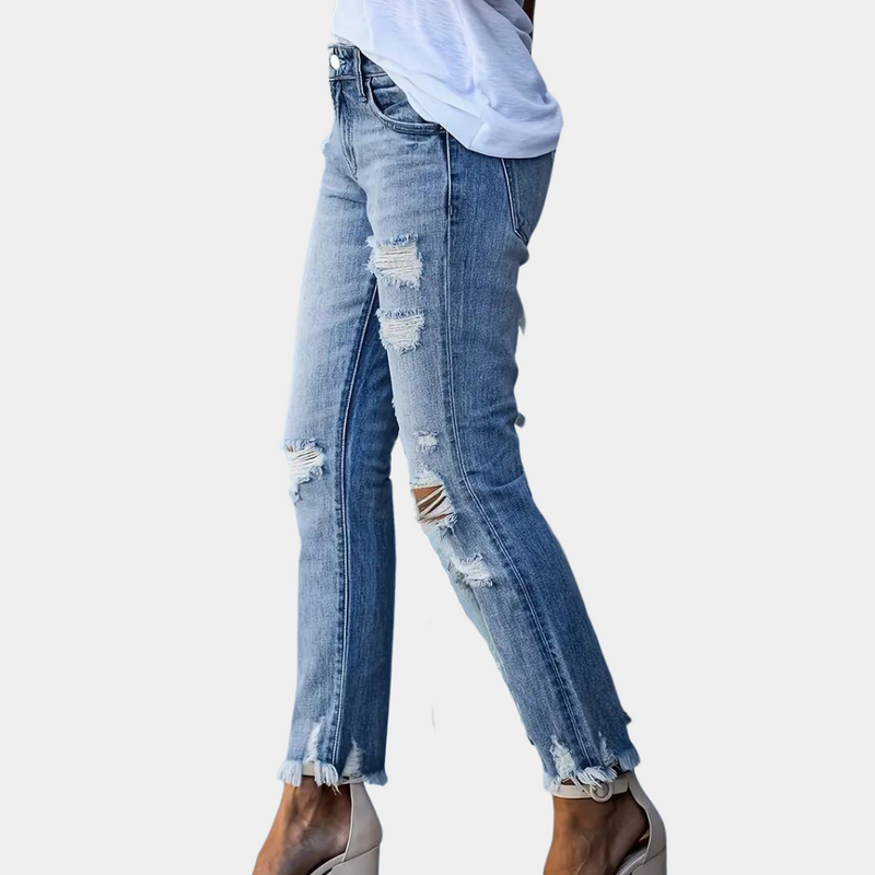 Jeans déchirés pour femmes - Décontractés - Fogella - Tendance et confortable