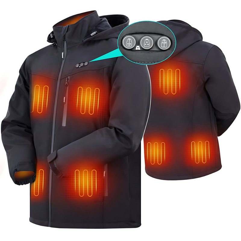 Veste chauffante pour hommes avec batterie - Chaleur portable et confort