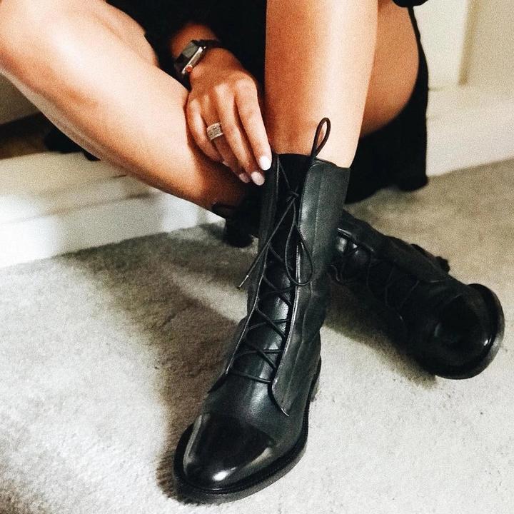 Diane - Bottes à talon vintage pour femmes