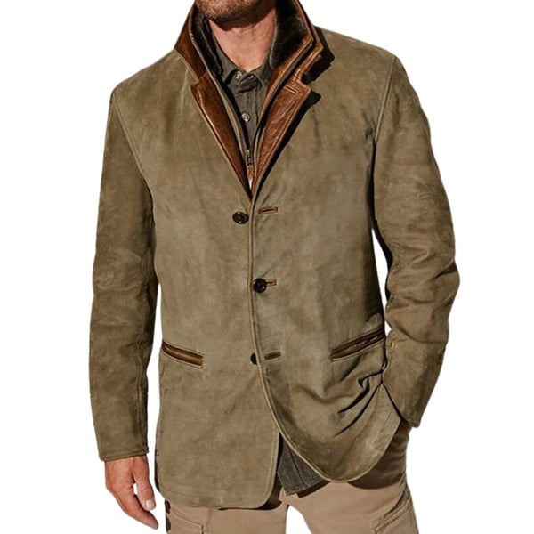 Emilio - Veste en Cuir Sauvage de Luxe Pour Homme