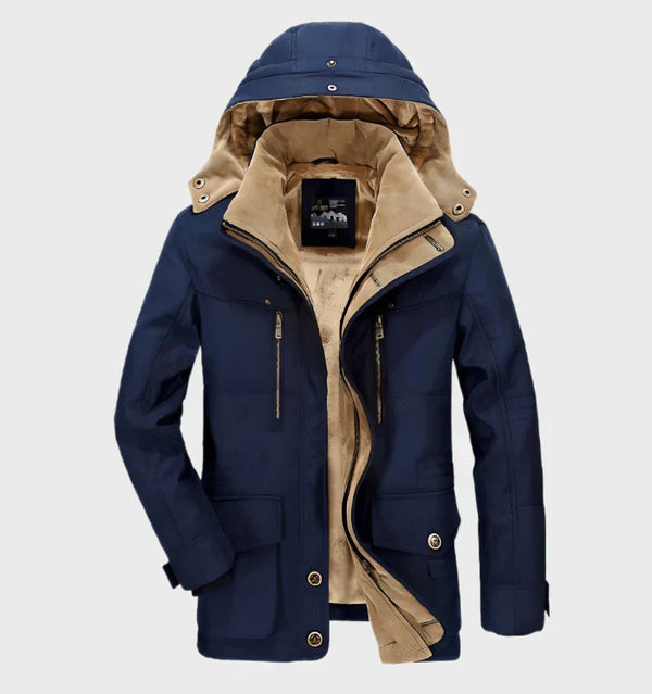 Veste d'hiver épaisse -  pour hommes - Fogella - Chaude et protectrice - avec capuche