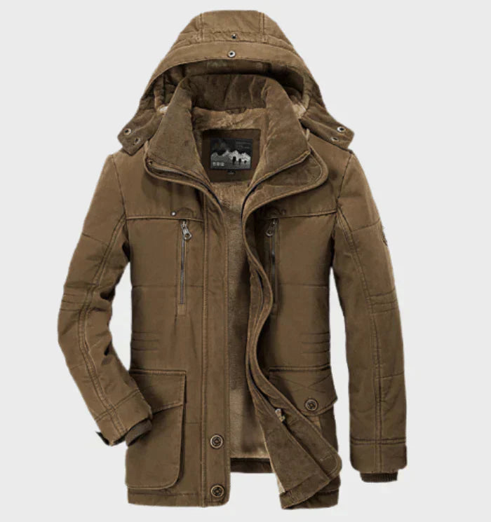 Veste d'hiver épaisse -  pour hommes - Fogella - Chaude et protectrice - avec capuche