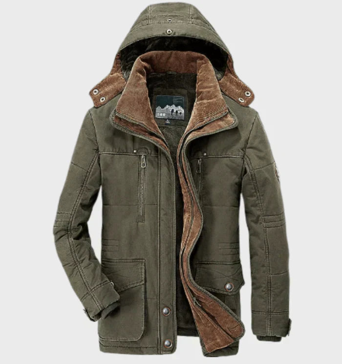 Veste d'hiver épaisse -  pour hommes - Fogella - Chaude et protectrice - avec capuche