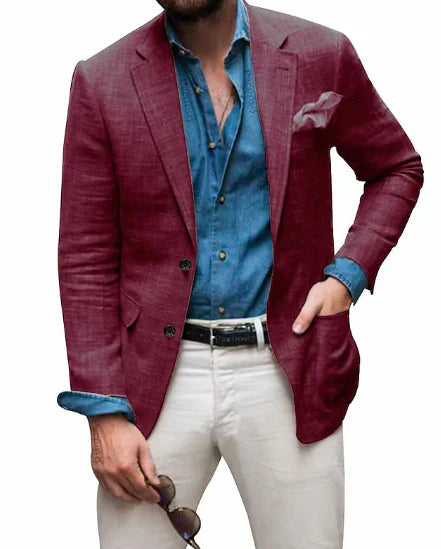 Blazer en lin pour hommes