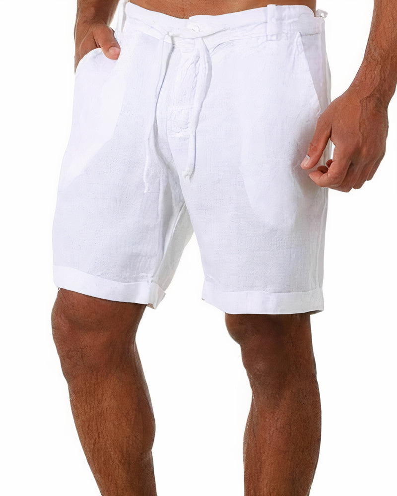 Iven - Shorts en lin pour hommes