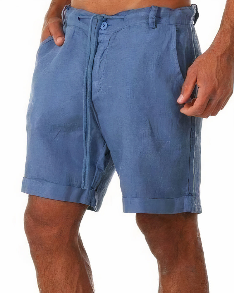 Iven - Shorts en lin pour hommes