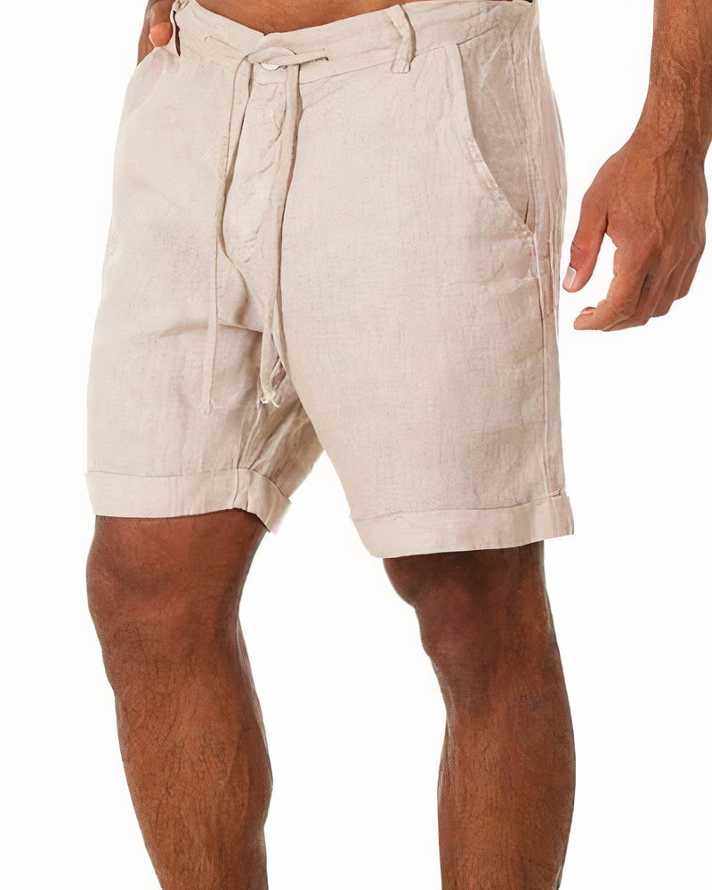 Iven - Shorts en lin pour hommes