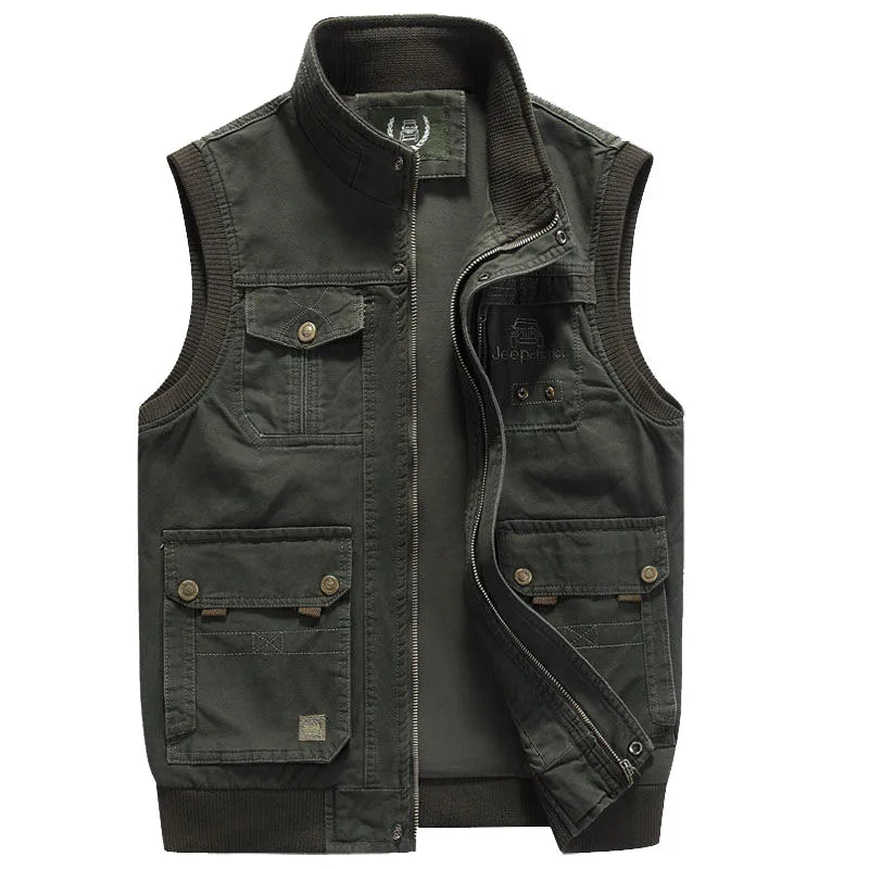 John - Gilet multi-poches pour homme style vintage - Le cadeau parfait pour papa