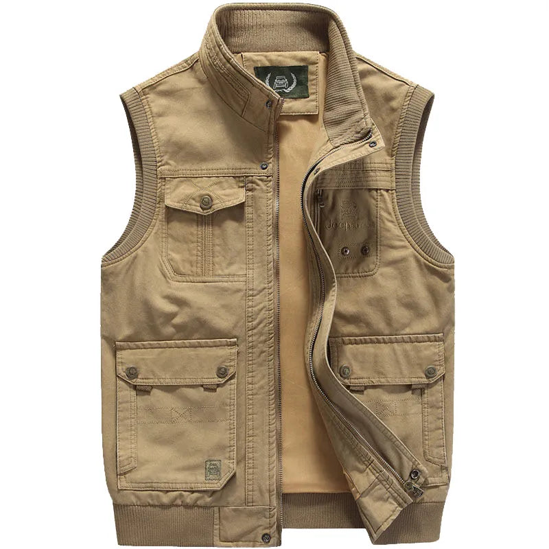 John - Gilet multi-poches pour homme style vintage - Le cadeau parfait pour papa