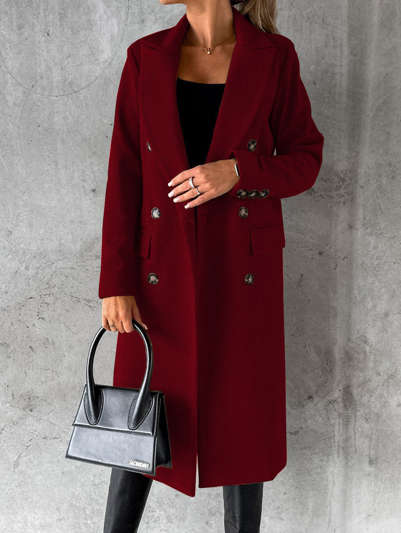 Manteau en laine de luxe - Chic et chaleureux - Fogella - Parfait pour l'hiver - Disponible en différentes tailles