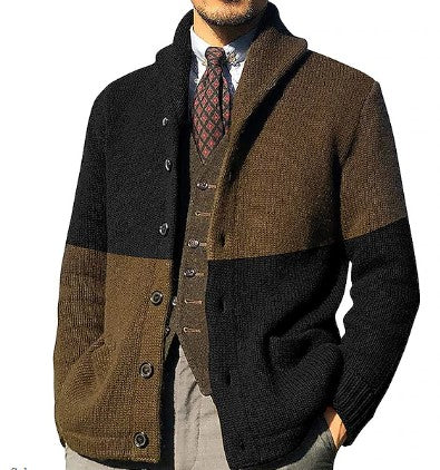 Cardigan rétro vintage pour hommes